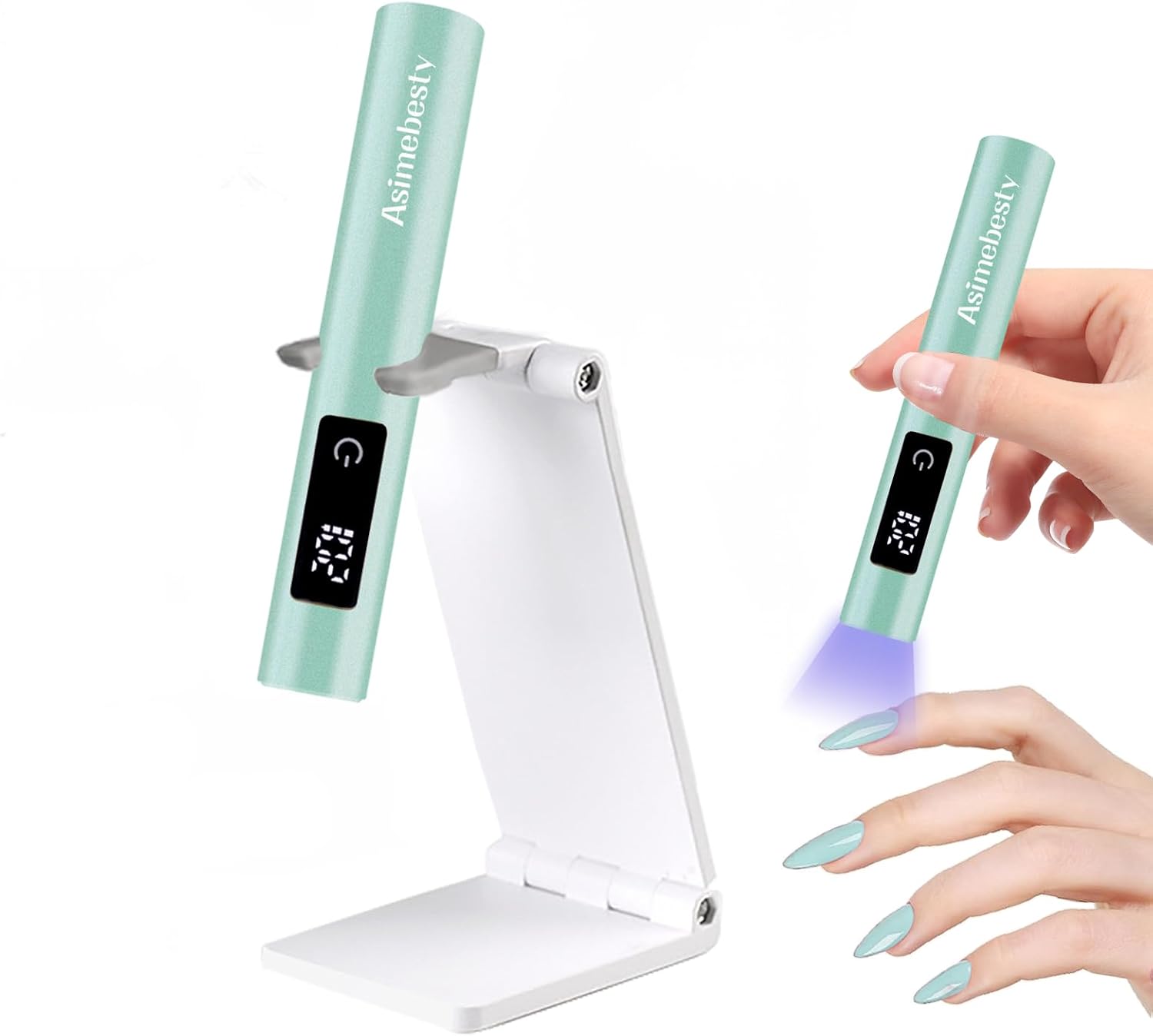 Detalle de Asimebesty UV Lampe für Gelnägel 400mAh