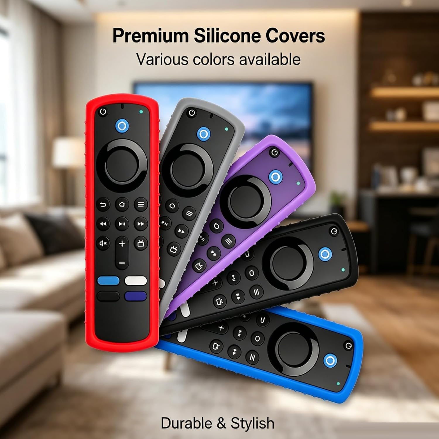 Detalle de YAREETY Protective Cover for Remote Control (Friendly Silicone) – dropproof, dustproof and washable