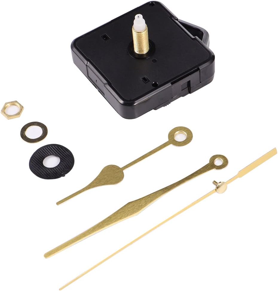 Detalle de Stilles Mit Goldenen Zeigern – Präzises DIY-Wanduhr-Uhrwerk mit goldenen Zeigern als Ersatzteil