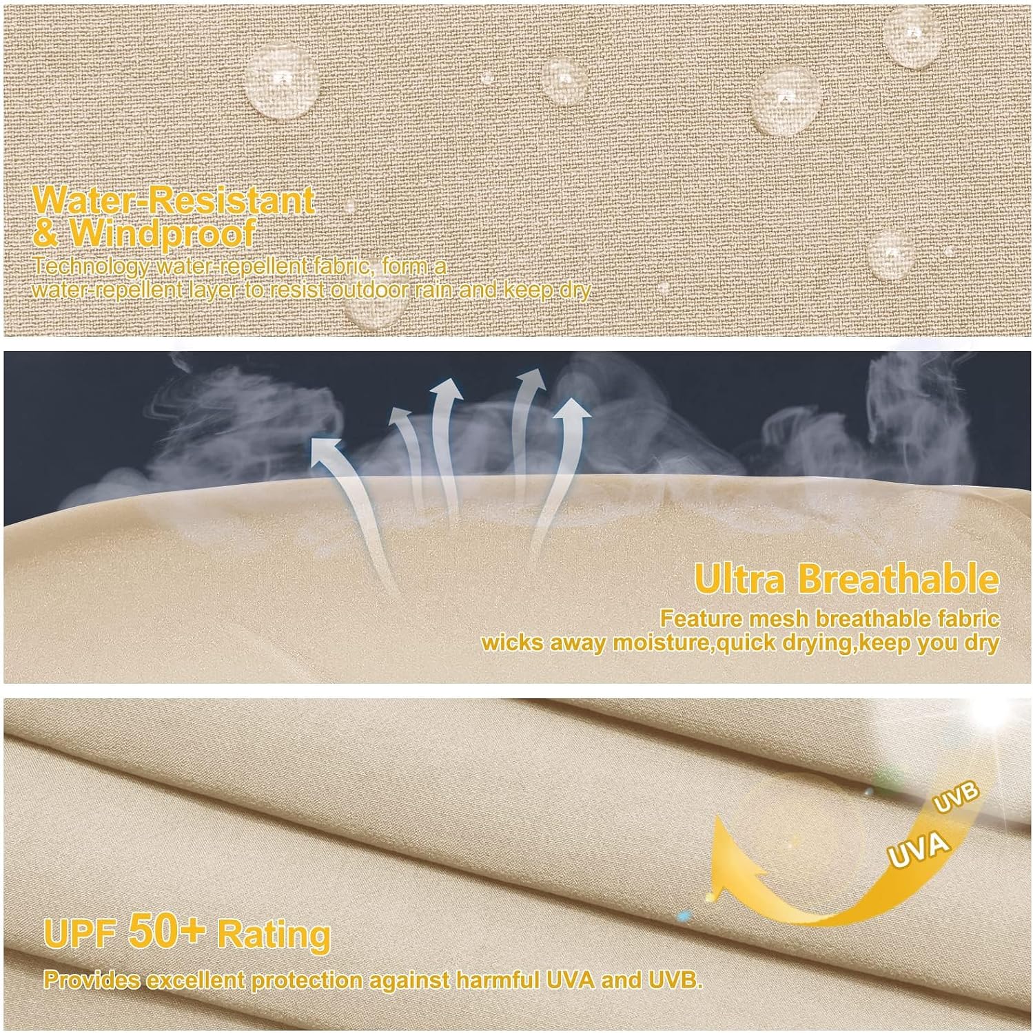 Detalle de MOCOLY Pantalon Randonnée Femme Léger à Séchage Rapide et Imperméable – UPF50