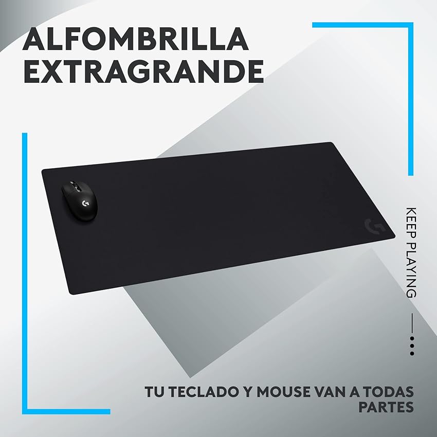 Detalle 2 de Logitech G G840 Alfombrilla XL para Juegos 🖱️ Antideslizante