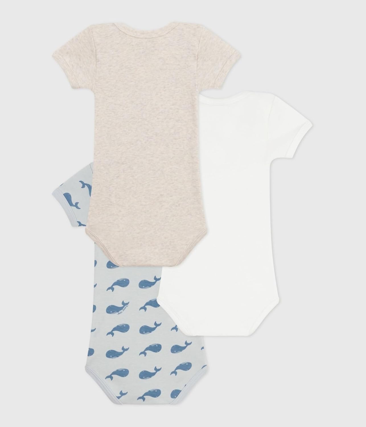 Thumbnail 1 de Petit Bateau lot de 3 sous-vêtements bébé mixte manches courtes JOUR