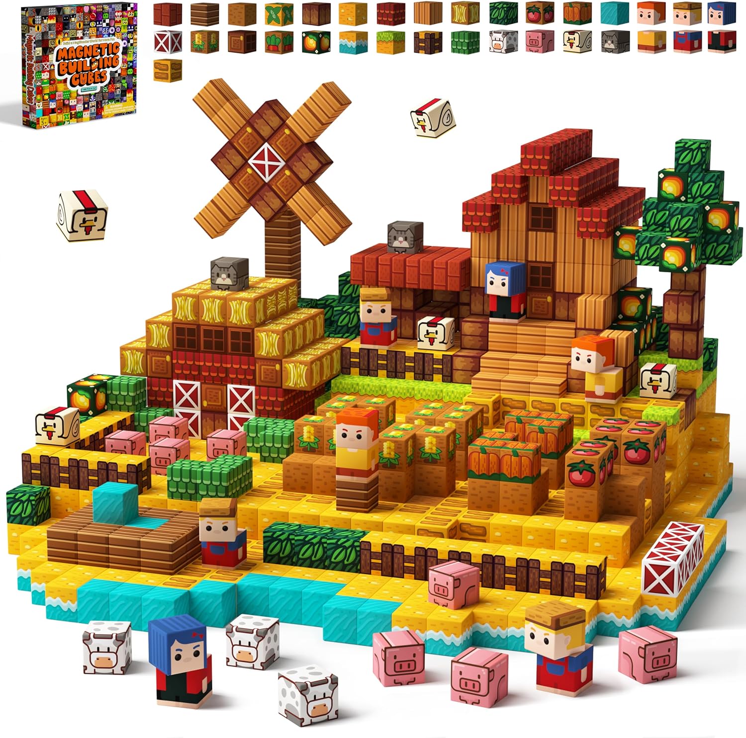 Thumbnail 6 de KIDCHEER 100 PCS Magnetic Blocks Forest Adventure building set (ages 3+)