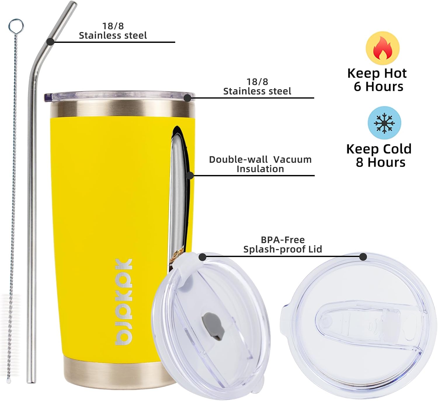 Detalle 2 de BJPKPK Insulated Tumbler 20 oz