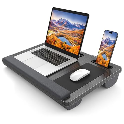 Detalle de SANON Laptop Tray: Non-Slip, Heat Shield 17-Inch Ready Portable Writing & Gaming Desk