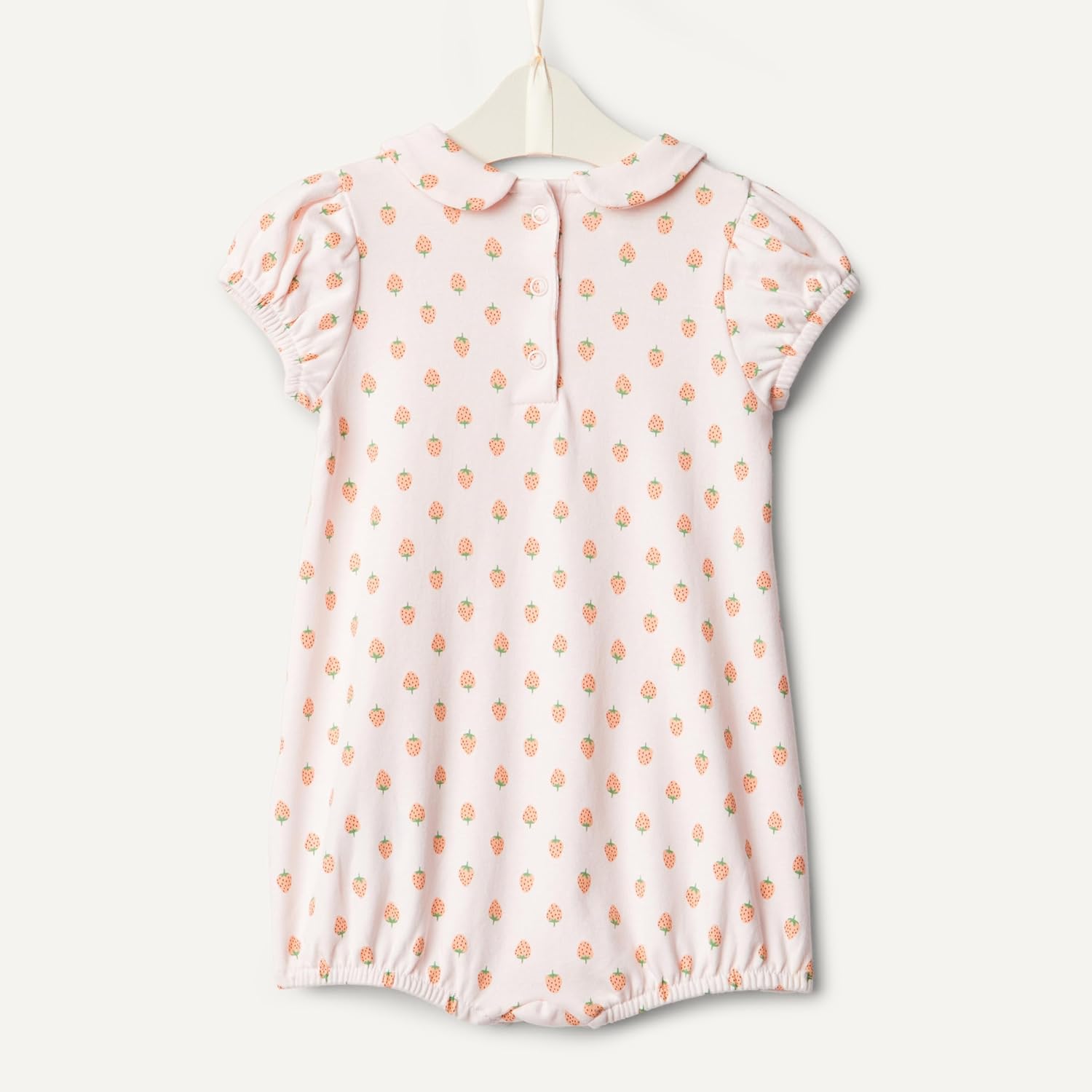 Thumbnail 4 de Amazon Essentials Baby Girls’ Cotton Short-Sleeve Romper Suit with Peter Pan Collar (Pack of 2)