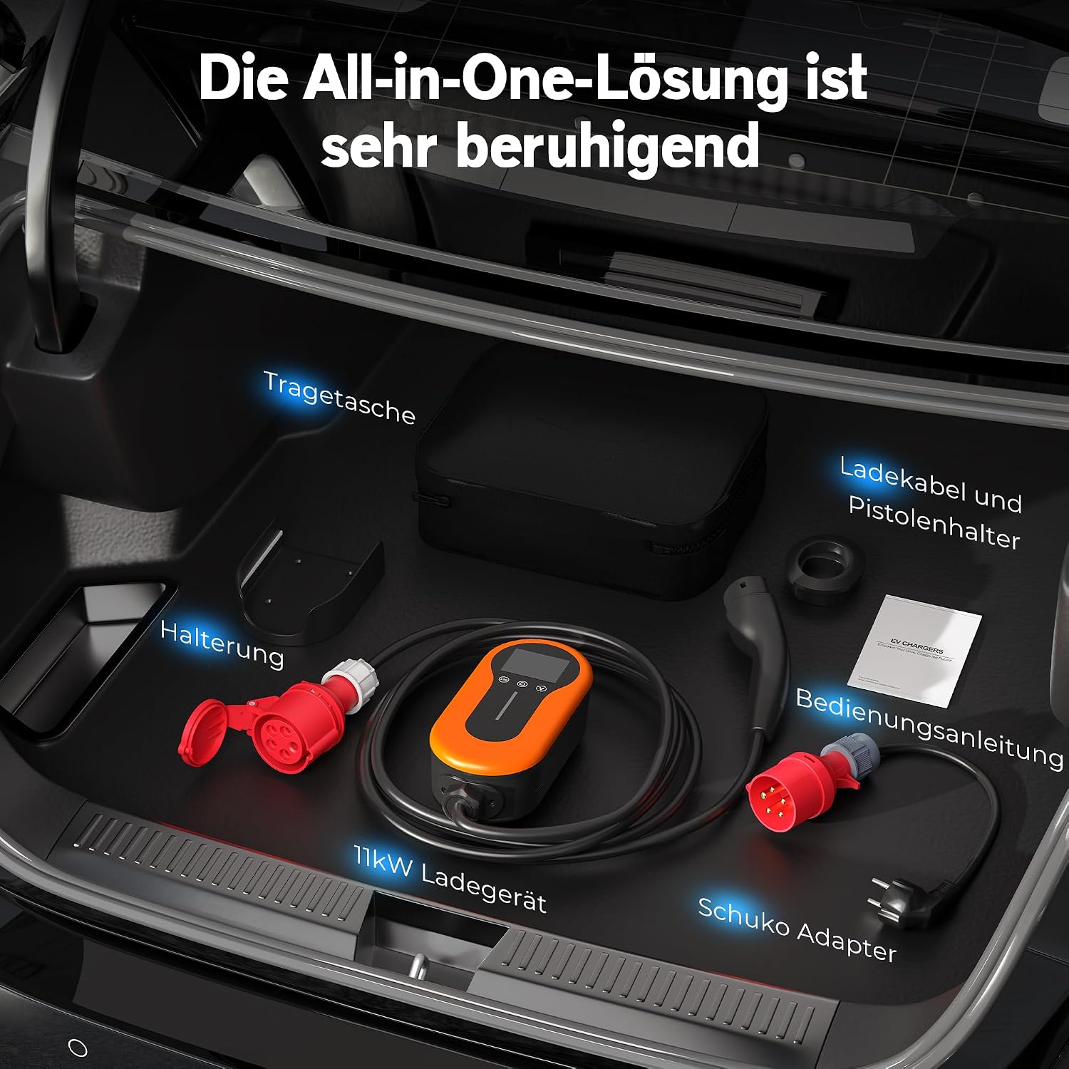 Thumbnail 6 de Mobile Wallbox 11kW mit App – 7 m Typ 2 Kabel, flexibel lädt unterwegs