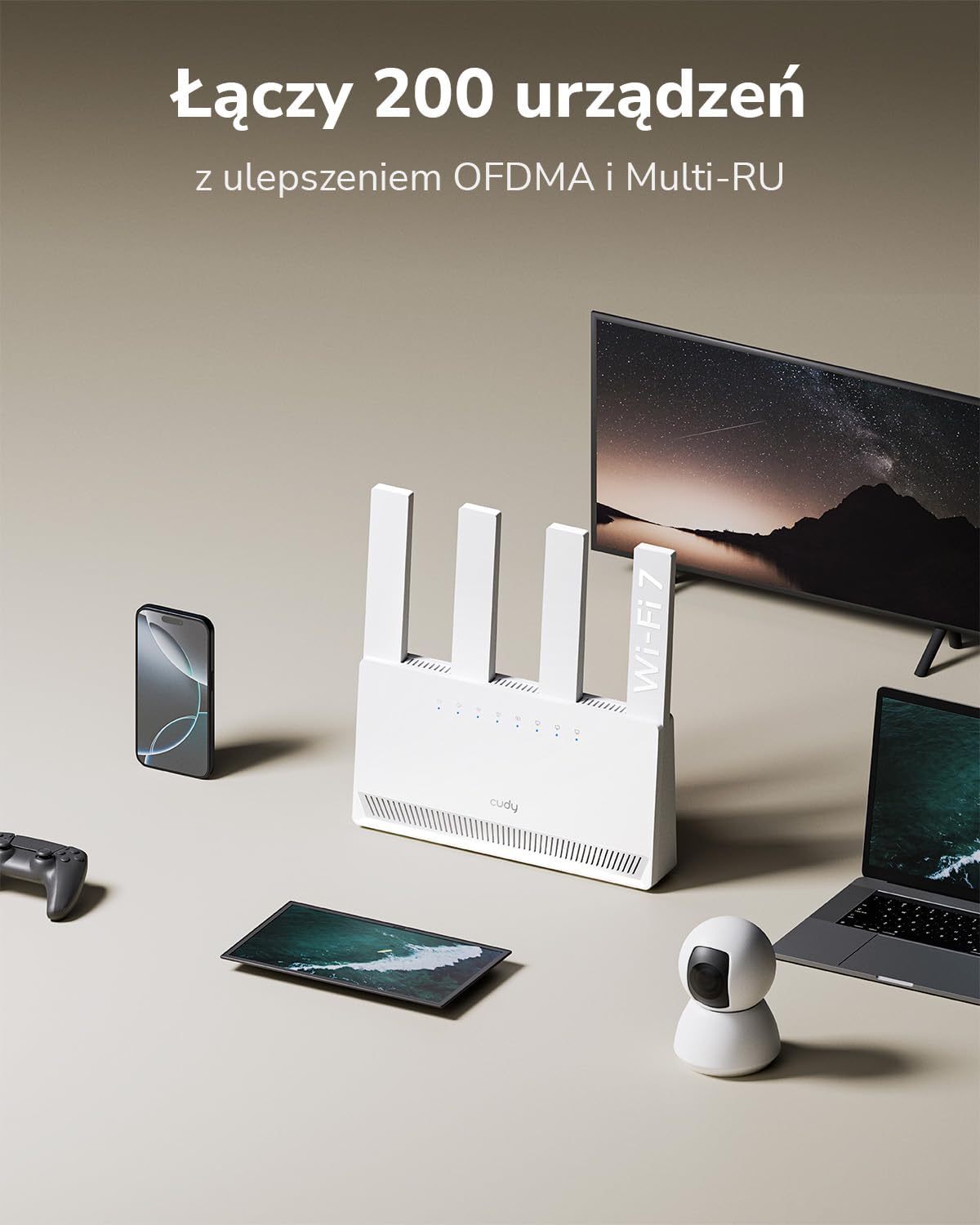 Thumbnail 6 de Cudy WR3600E – router Wi-Fi 7 BE3600, 4 porty Gigabit i anteny zewnętrzne
