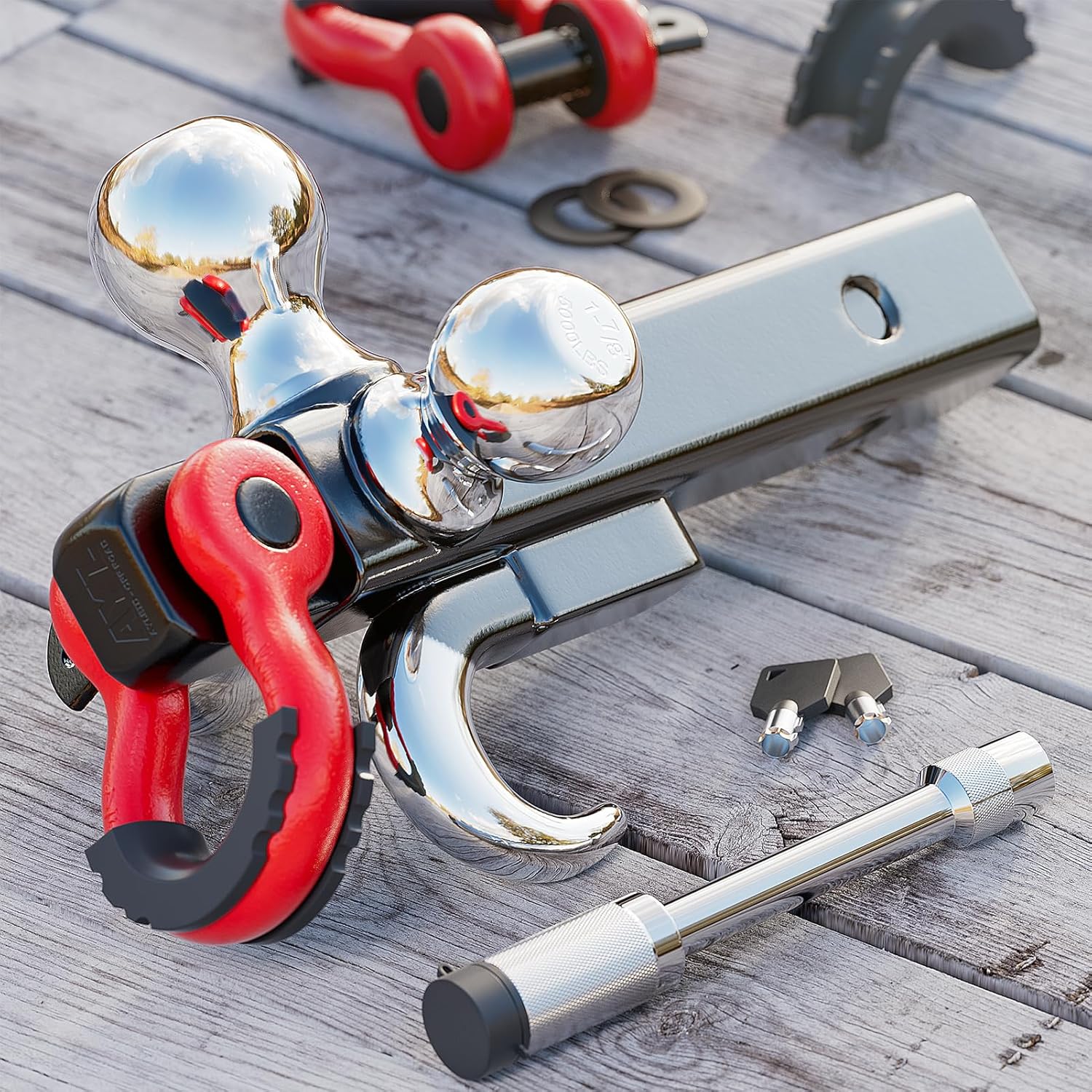 Thumbnail 1 de Ayleid Tri-Ball Hitch Mount 2-in 🚚