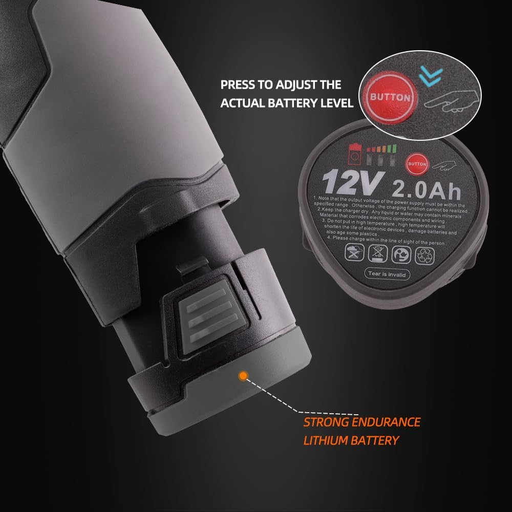 Detalle 2 de SPTA Akku Mini Auto 12V Kratzer Killer – kabelloser Mini-Polierer für RO/DA, Schleifen und Reinigen