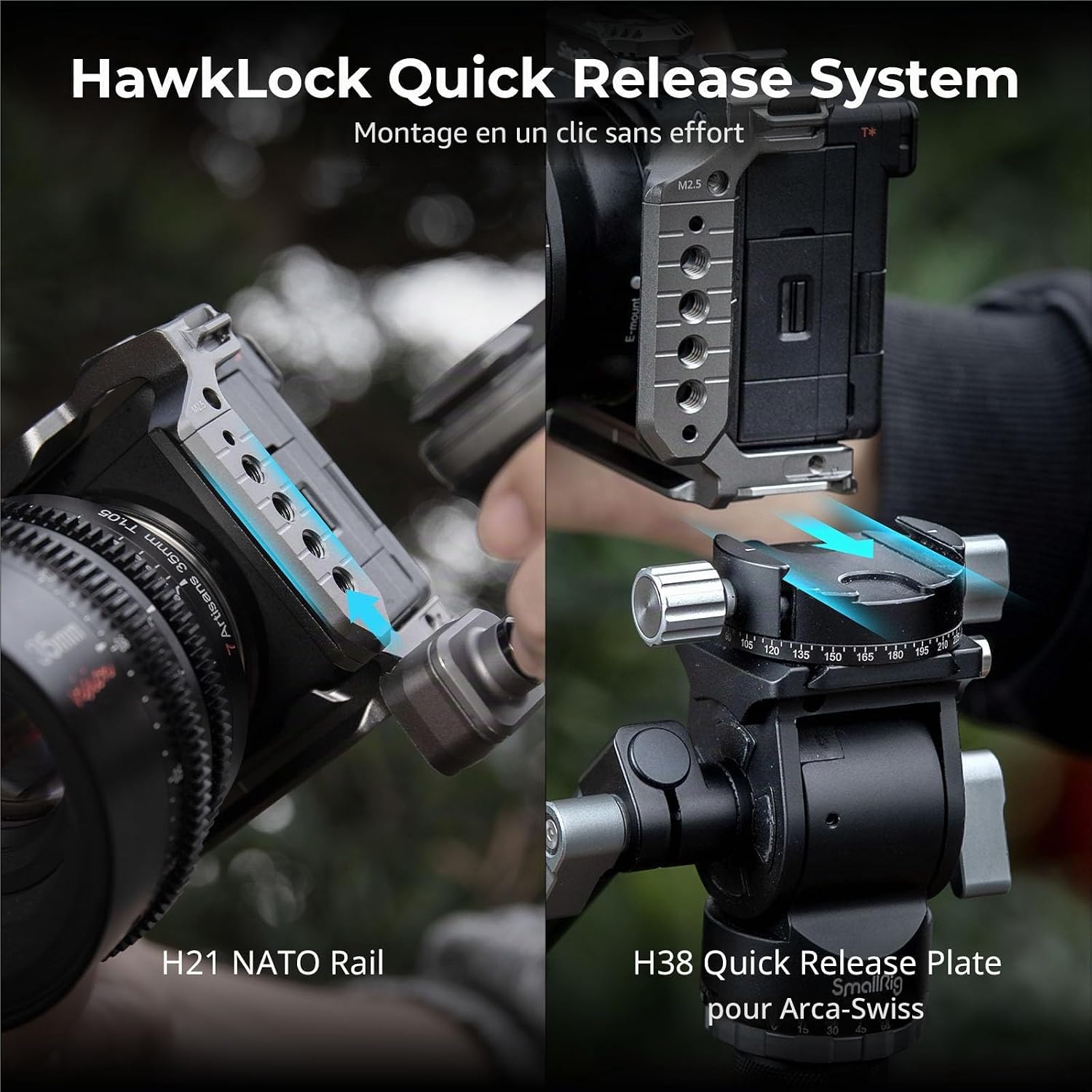 Detalle de SMALLRIG Hawklock cage pour Sony A6700