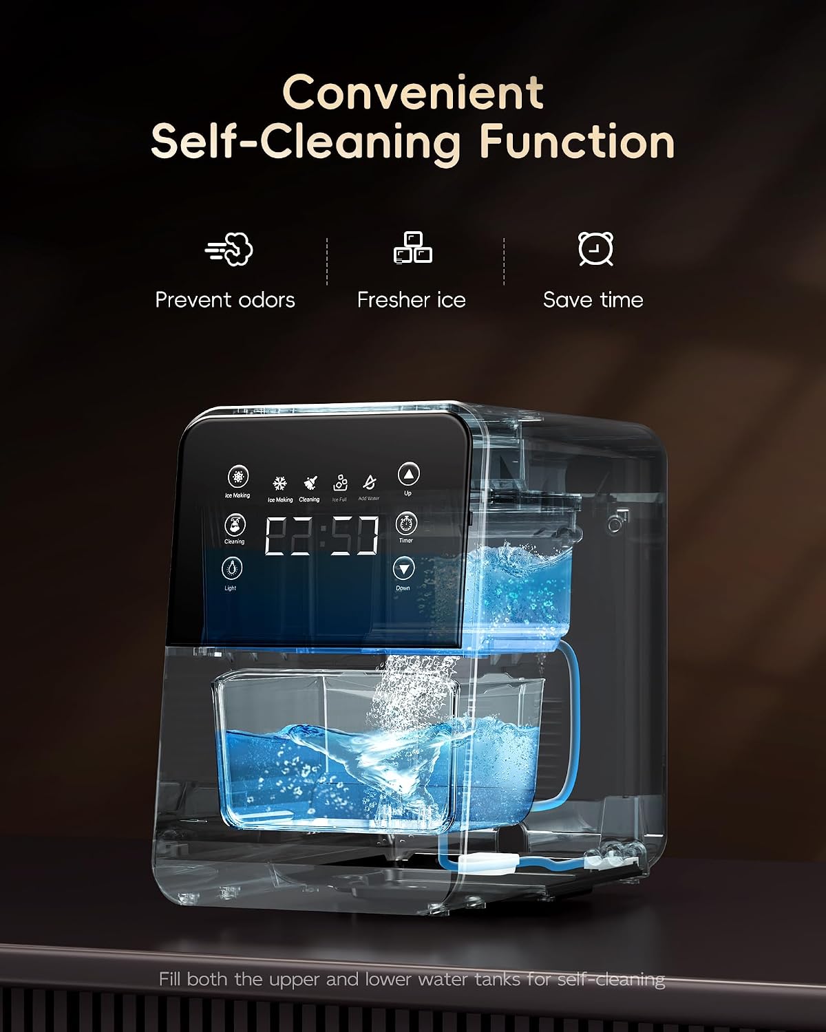 Thumbnail 6 de ecozy IM-NS331A Nugget Ice Maker, 40 lb/day, Self-Cleaning