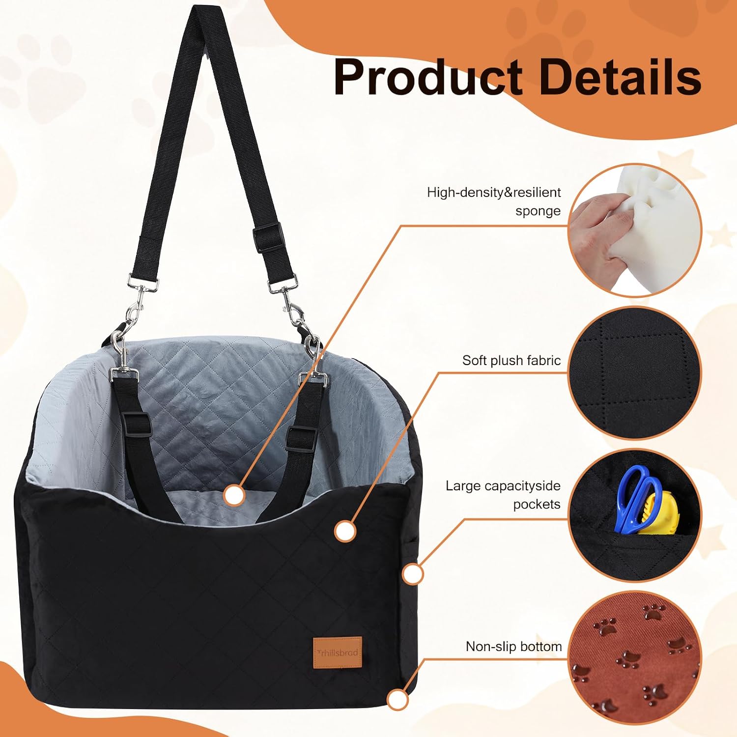 Detalle de Trhillsbrad Siège pour chien 13,6 kg
