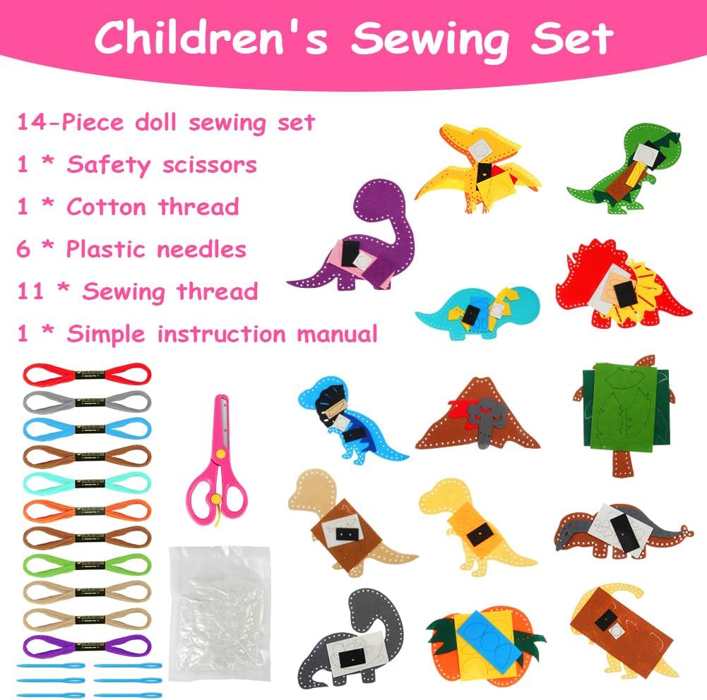 Thumbnail 1 de Vicloon Kit de costura para niños 14 piezas