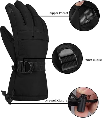 Thumbnail 1 de Odtmger Ski Gloves: Waterproof Snow Gloves for Cold Weather