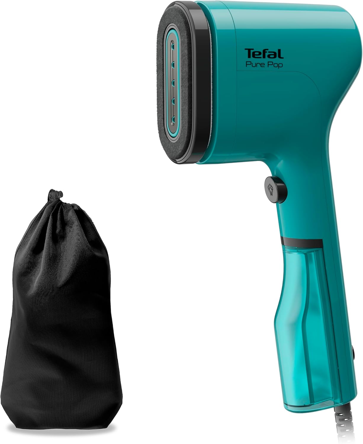 Detalle de Tefal Pure Pop Slim DT2024 handheld clothes steamer (70ml tank, no ironing board needed)