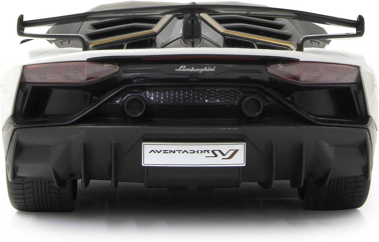 Detalle de JAMARA 405172 Lamborghini Aventador SVJ 1:14 – biały samochód RC 2,4 GHz z LED