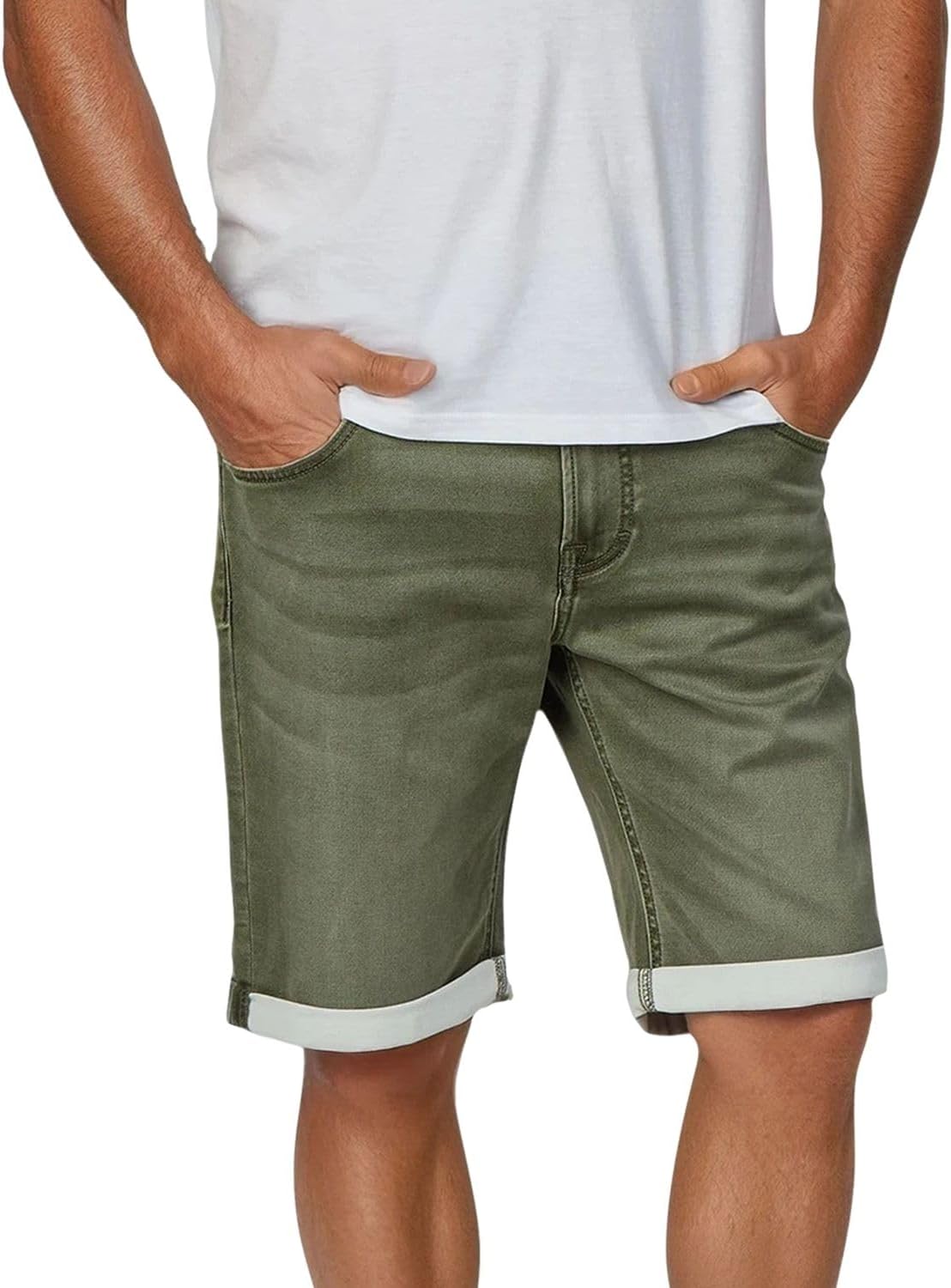 Thumbnail 6 de Mustang Jeansshorts Herren Stretch Kurz Regular Fit Chicago Real X – 5-Pocket Denim Bermuda