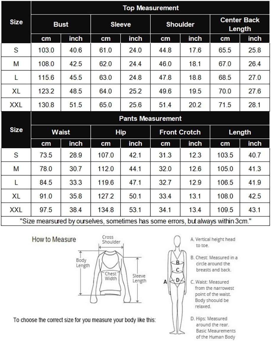 Detalle de EKOUAER Pyjama Homme d’Hiver à Manches Longues et Treillis à Cordon Coulissant avec Poches – Trousers à Poches, S-XXL