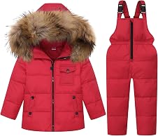 Getaway Solids Kinder Schneeanzug 2-teilig | Winter-Pufferjacke + Hose