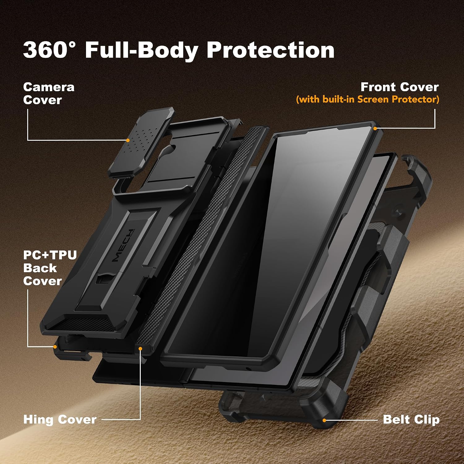 Thumbnail 3 de TONGATE Z Fold 7 Privacy Case