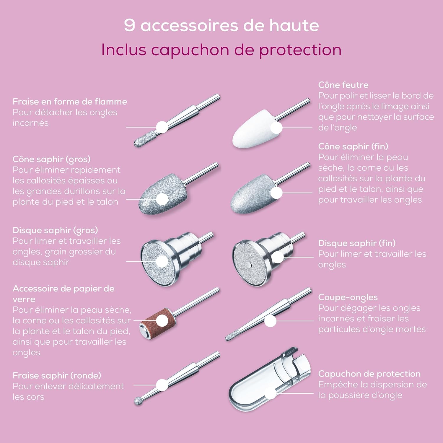 Thumbnail 6 de Beurer MP 100 station manucure 20 000 tr/min