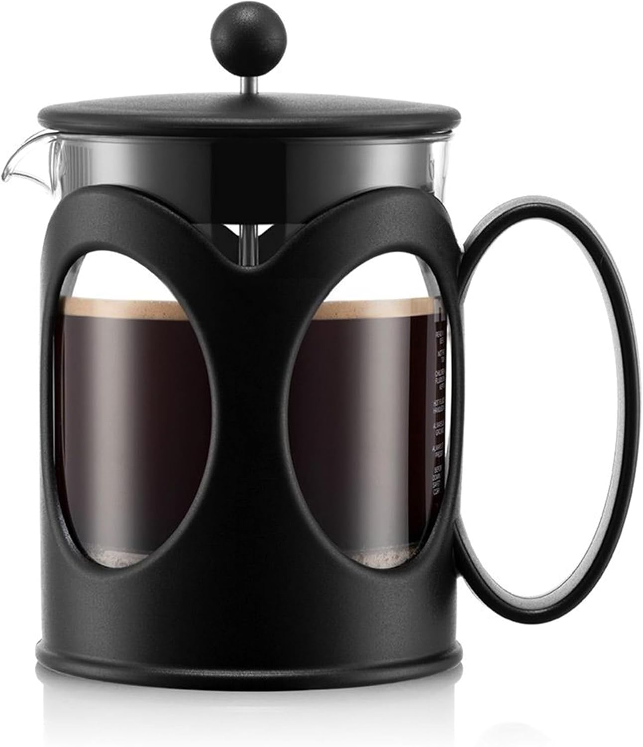 Detalle de BODUM KENYA 10683-01 コーヒープレス 500ml 耐熱ガラス・ステンレスフィルター