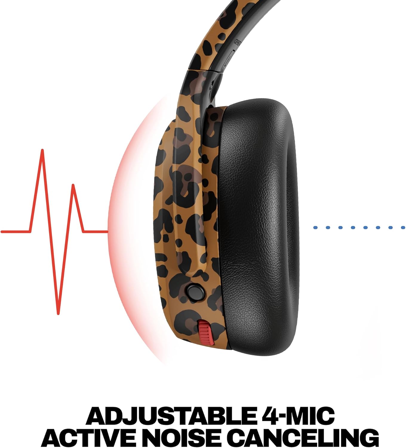 Thumbnail 3 de Skullcandy Crusher ANC 2 Wireless Over-Ear Bluetooth Headphones (Leopard) with Multi-Sensory Bass