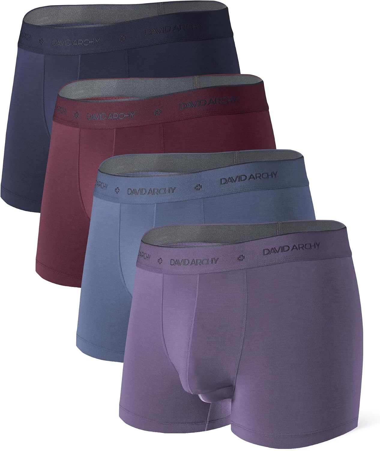 Detalle de DAVID ARCHY Dual Pouch Micro Modal Trunks for Men with Support Pouch