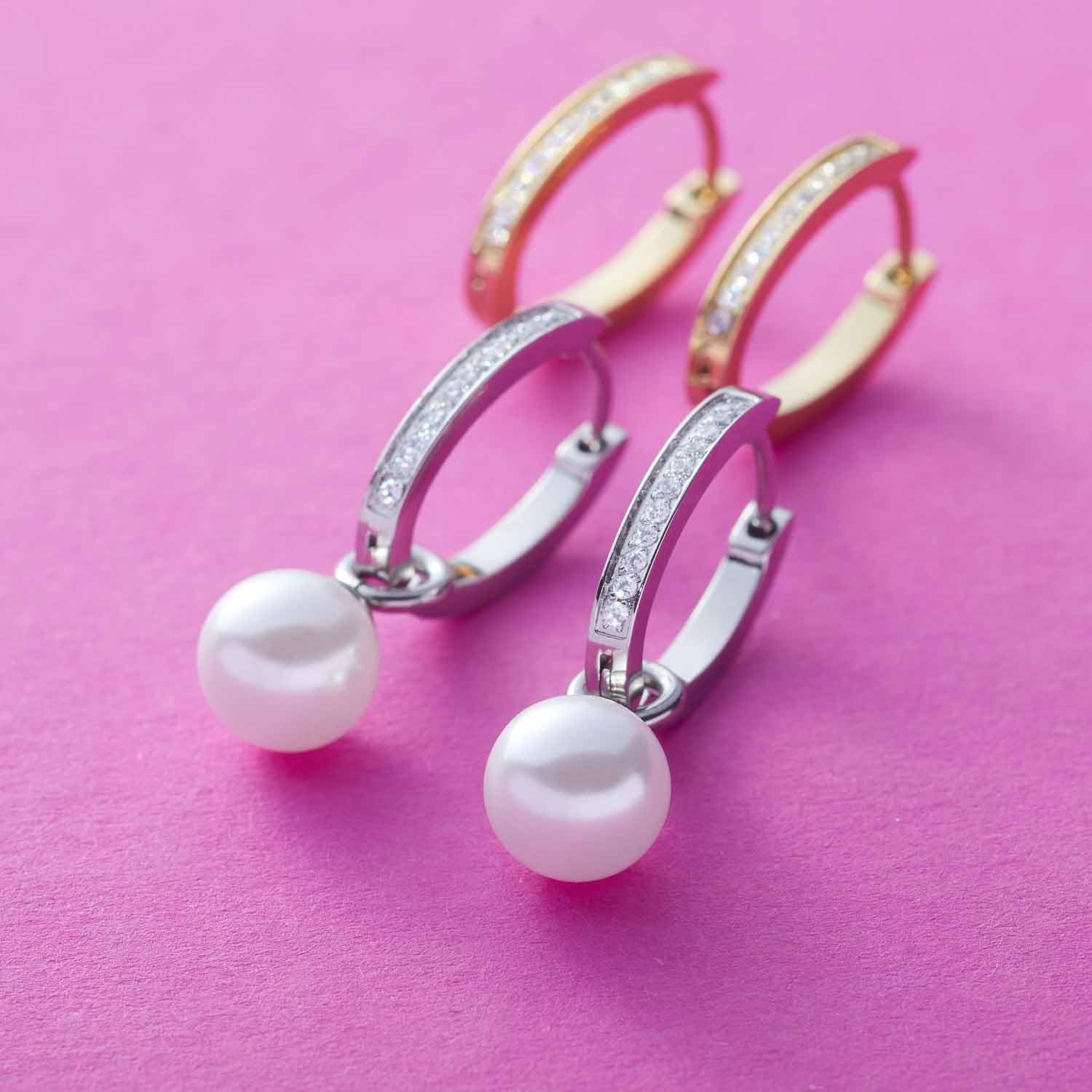 Detalle de JEWELS BY LEONARDO Kreolen Beauty's Ronia 1 Paar 1,6 cm