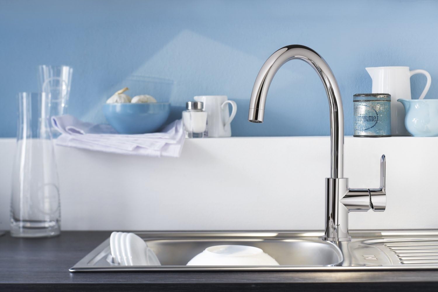Thumbnail 2 de Grohe 31367000 Bauedge – Miscelatore Monocomando Lavello, Cromato (Vecchio Modello)
