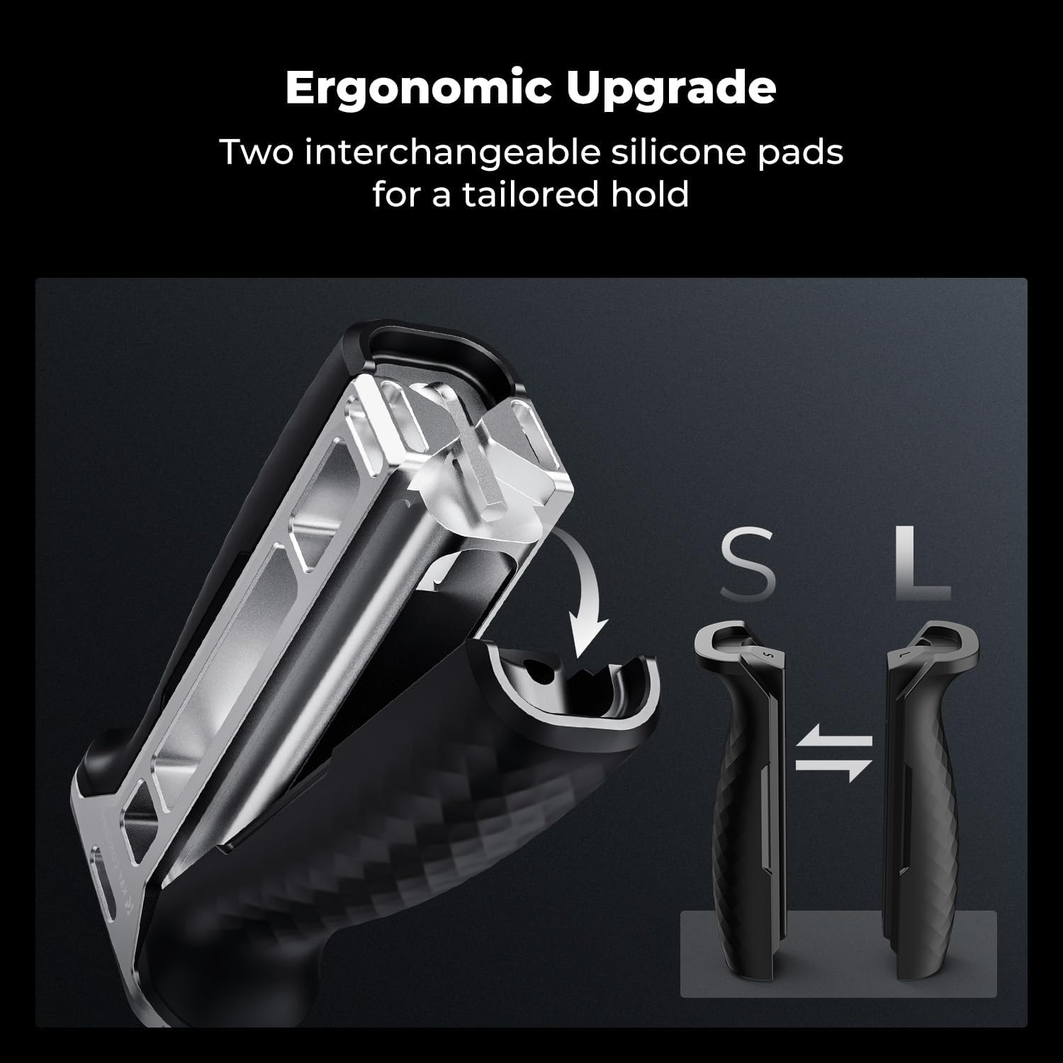 Detalle 2 de K&F CONCEPT Side Handle with NATO & 3/8” ARRI Mount for Camera Cage