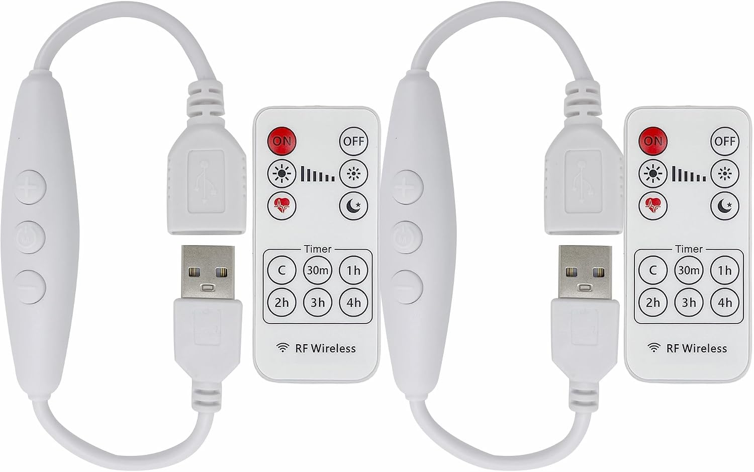 Detalle de Clearhill LRSL-101 USB-dimmer met afstandsbediening voor 5V-ledlampen