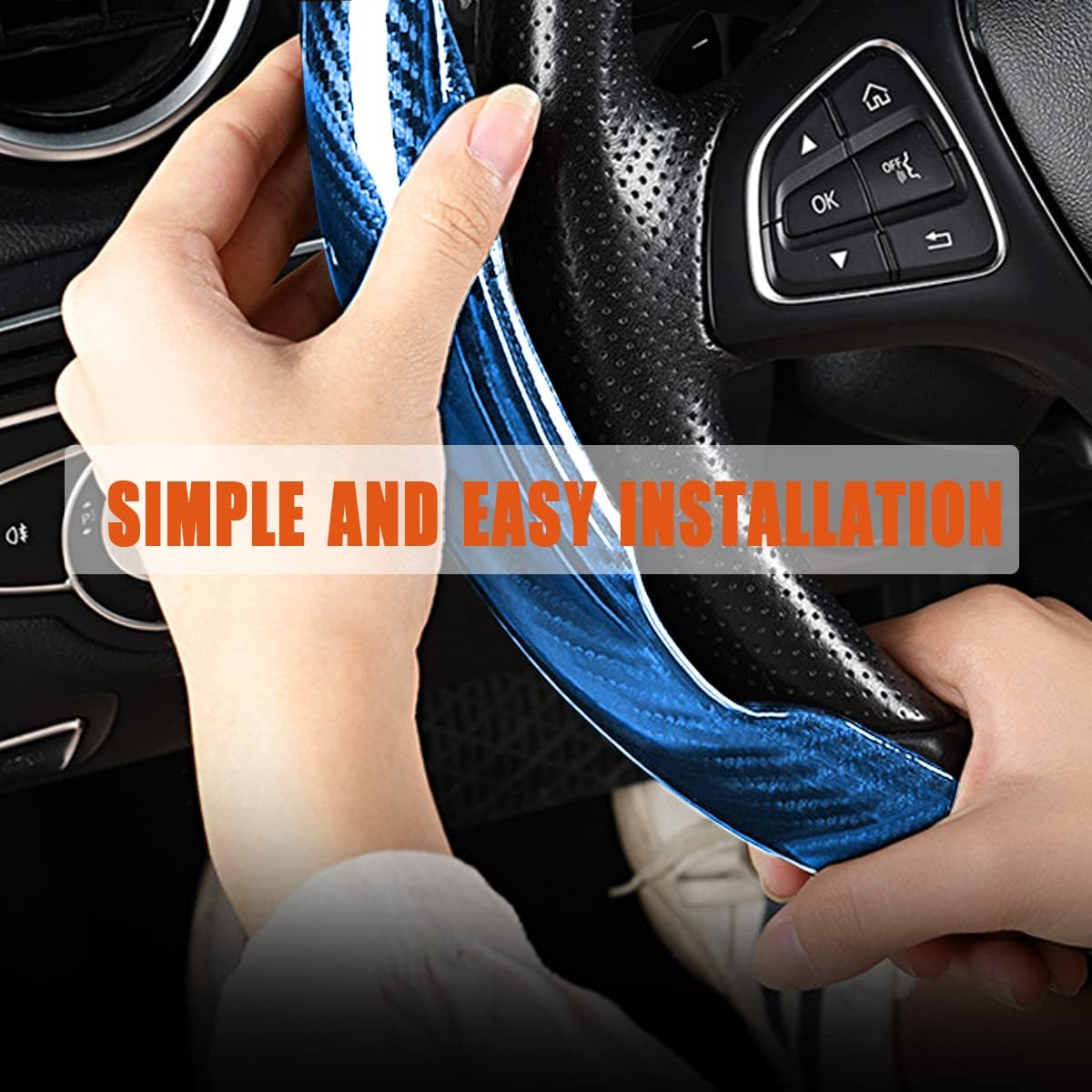 Detalle 2 de LoyaForba steering wheel cover, 15-inch