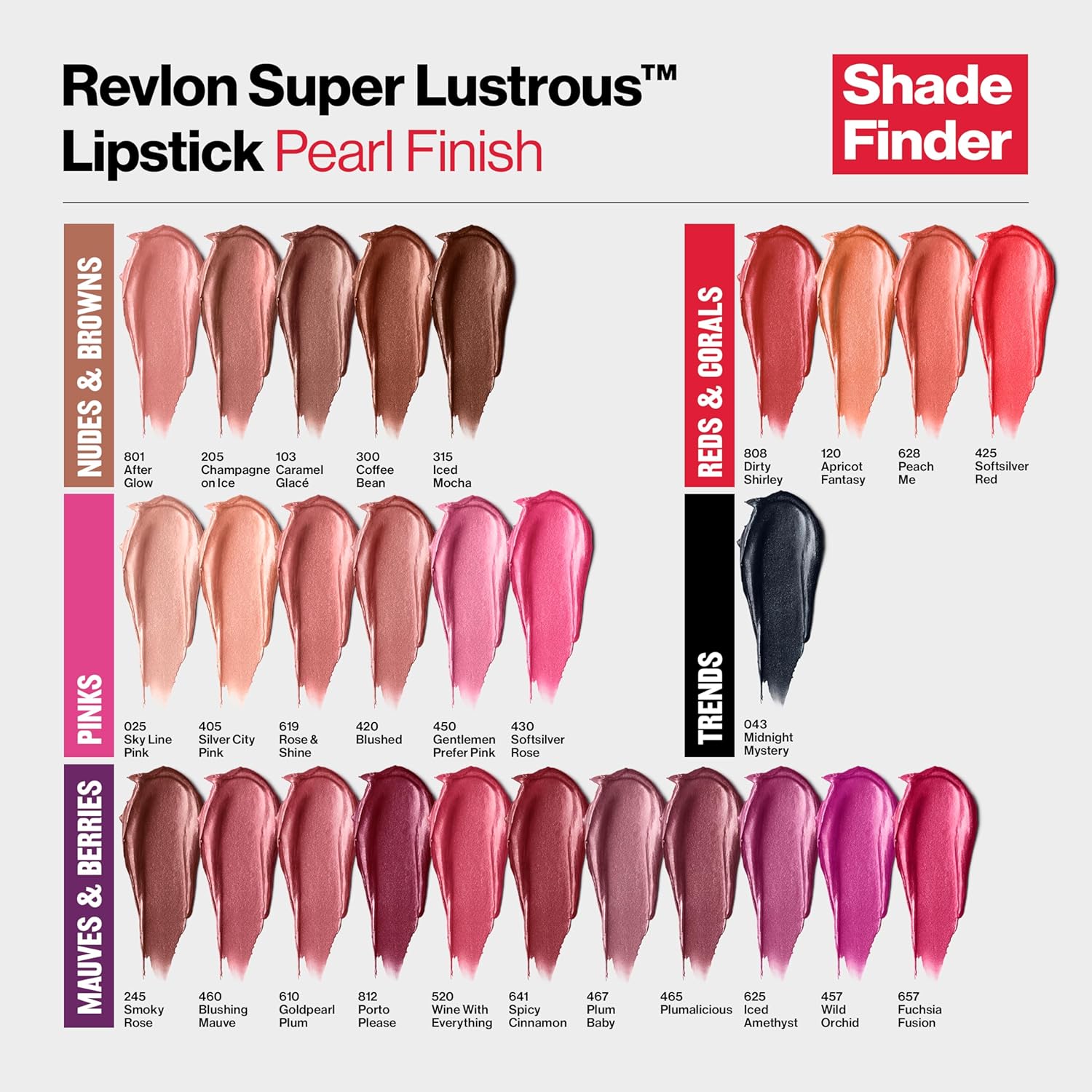 Detalle de Revlon Super Lustrous Lipstick in Pink Pearl, Sky Line Pink (025)