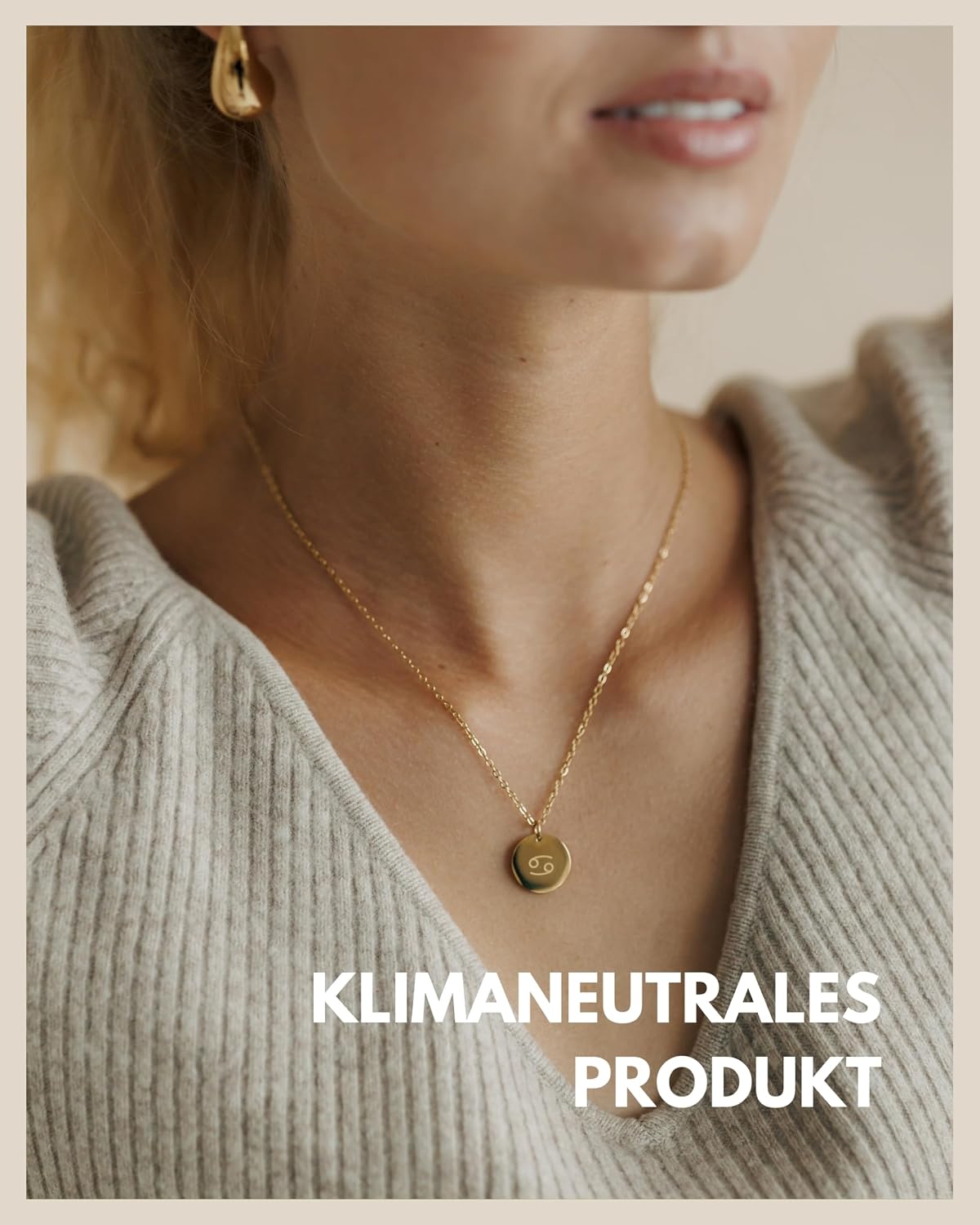 Detalle 2 de Sternzeichen Kette Gold 18 Karat mit Anhänger