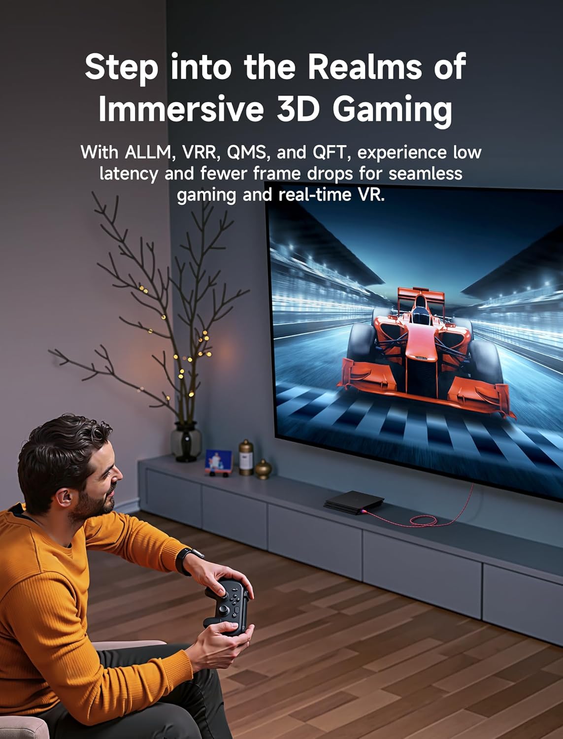 Thumbnail 2 de JSAUX Cavo HDMI 2.1 8K 1 metro (2 pezzi) 48Gbps, eARC e 4K@120/144 Hz