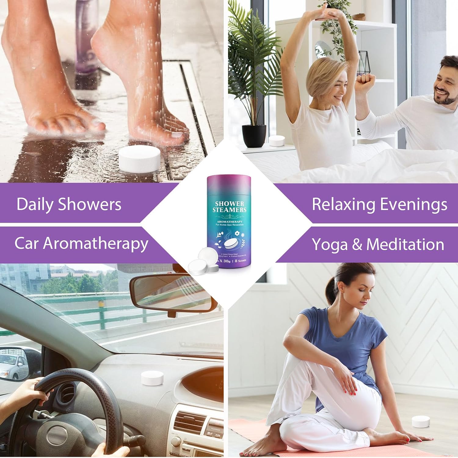 Thumbnail 5 de Shower Steamers Aromatherapy 8-pack for Relaxation