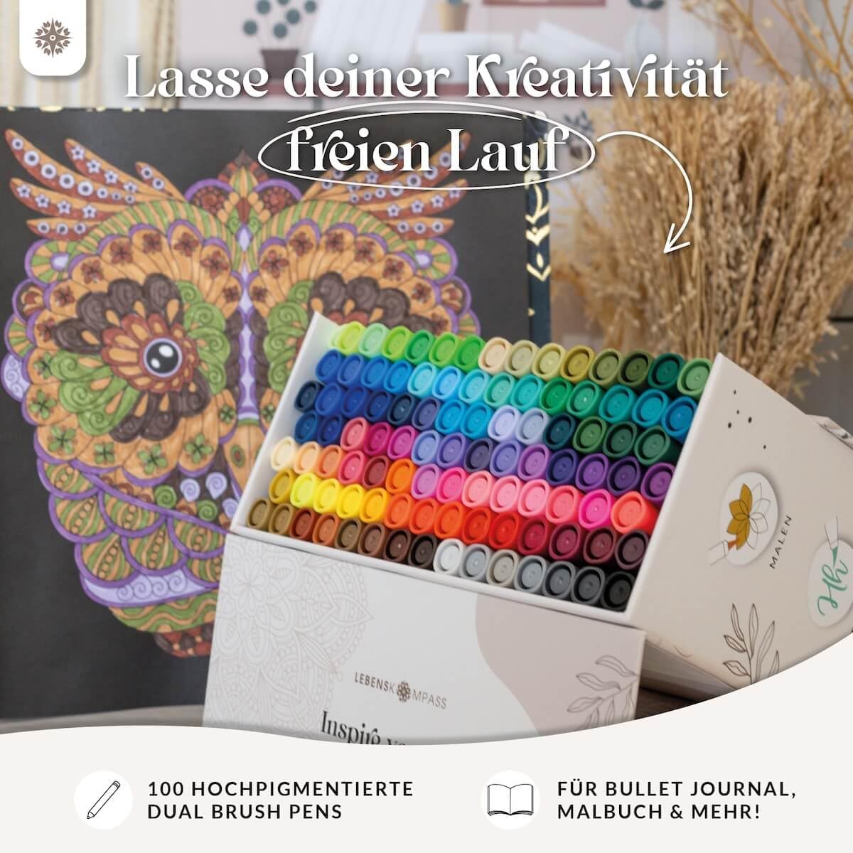 LEBENSKOMPASS Brush Pen Set Dual