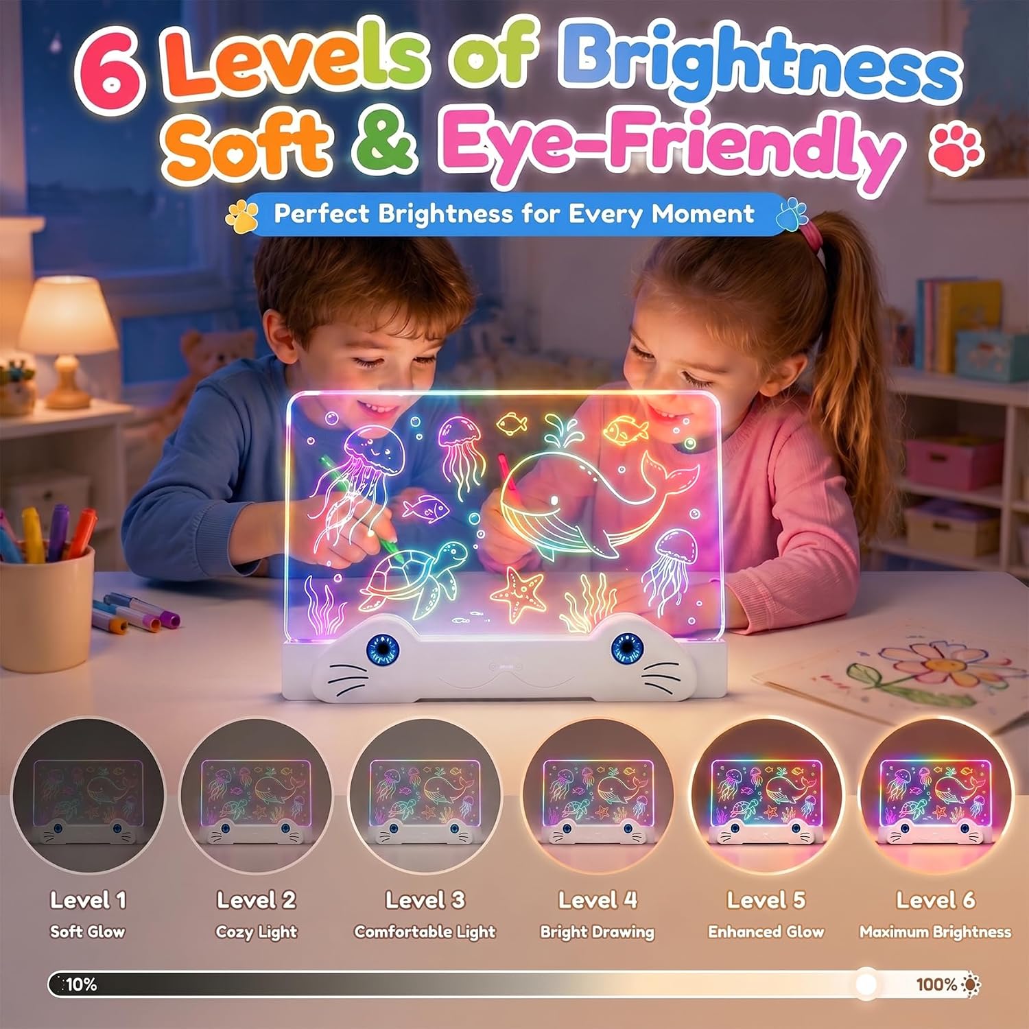 Detalle 2 de LED Drawing Board for Kids, 16-Inch
