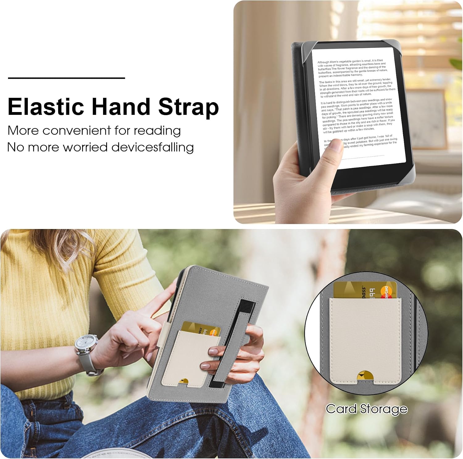 Detalle 2 de HoYiXi Universal Hülle für E-Reader bis 6,8 Zoll