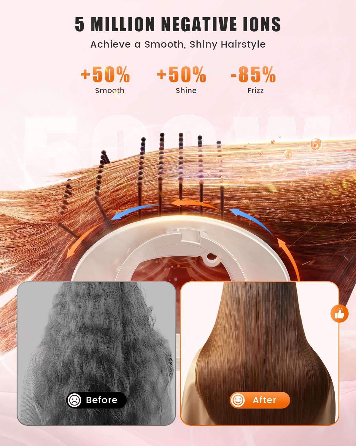 Detalle 2 de Tqcir 8-in-1 Hot Air Styler 8 Attachments 💇♀