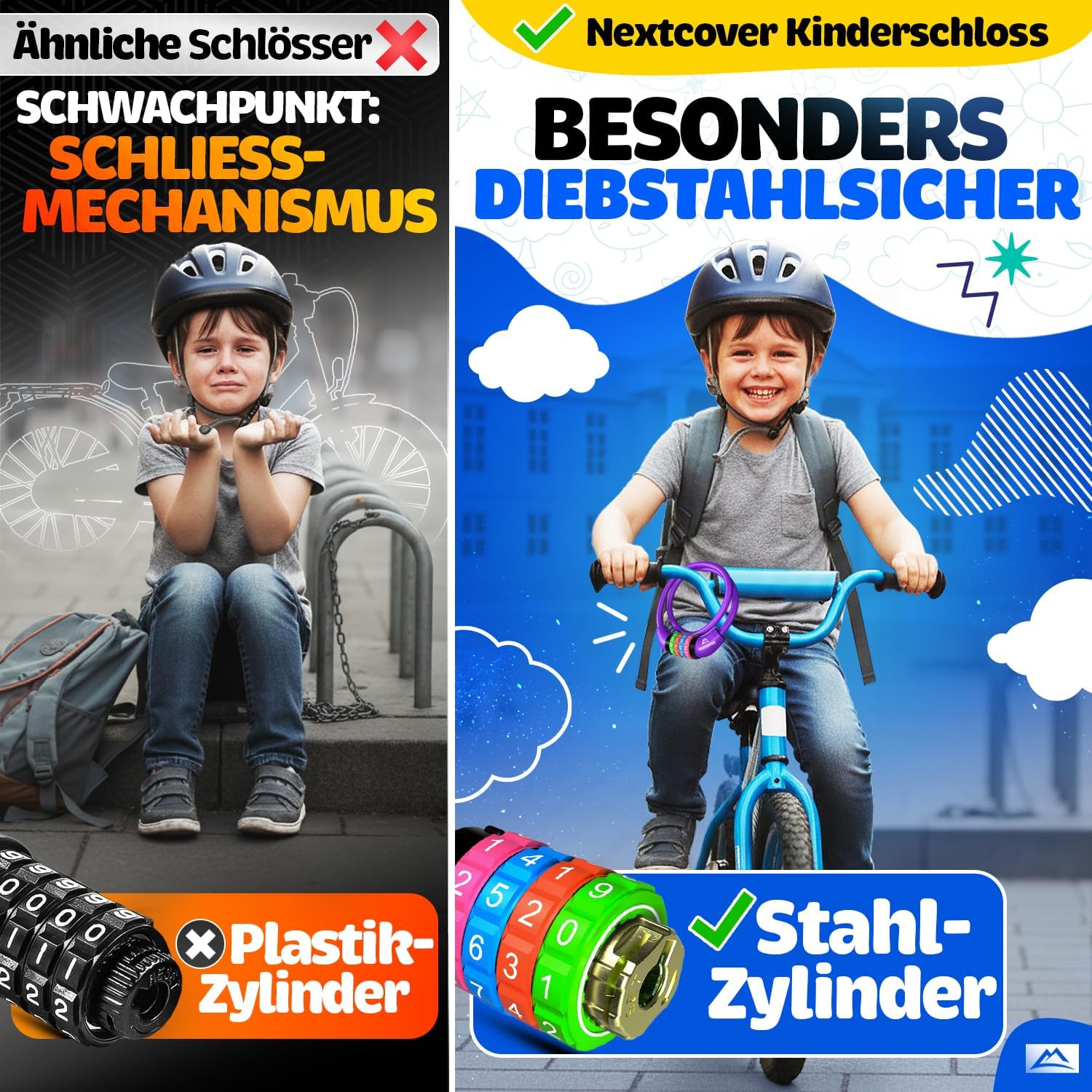 Thumbnail 4 de Nextcover Fahrradschloss Kinder mit 5-stelligem Code