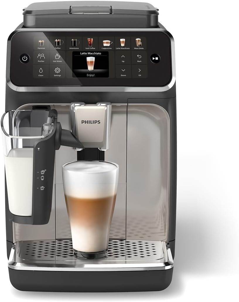 Detalle de Philips 4400 Series EP4447/90 Fully Automatic Espresso Machine, LatteGo, 12 Drinks