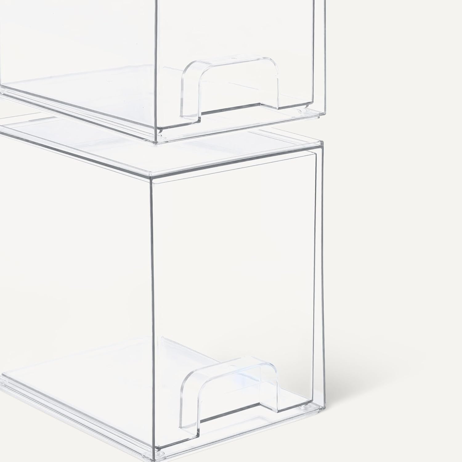 Thumbnail 3 de Amazon Basics stapelbare Aufbewahrungsschubladen aus Kunststoff (transparent) – 4er-Set, Maße 15,3 × 18,8 × 19,6 cm