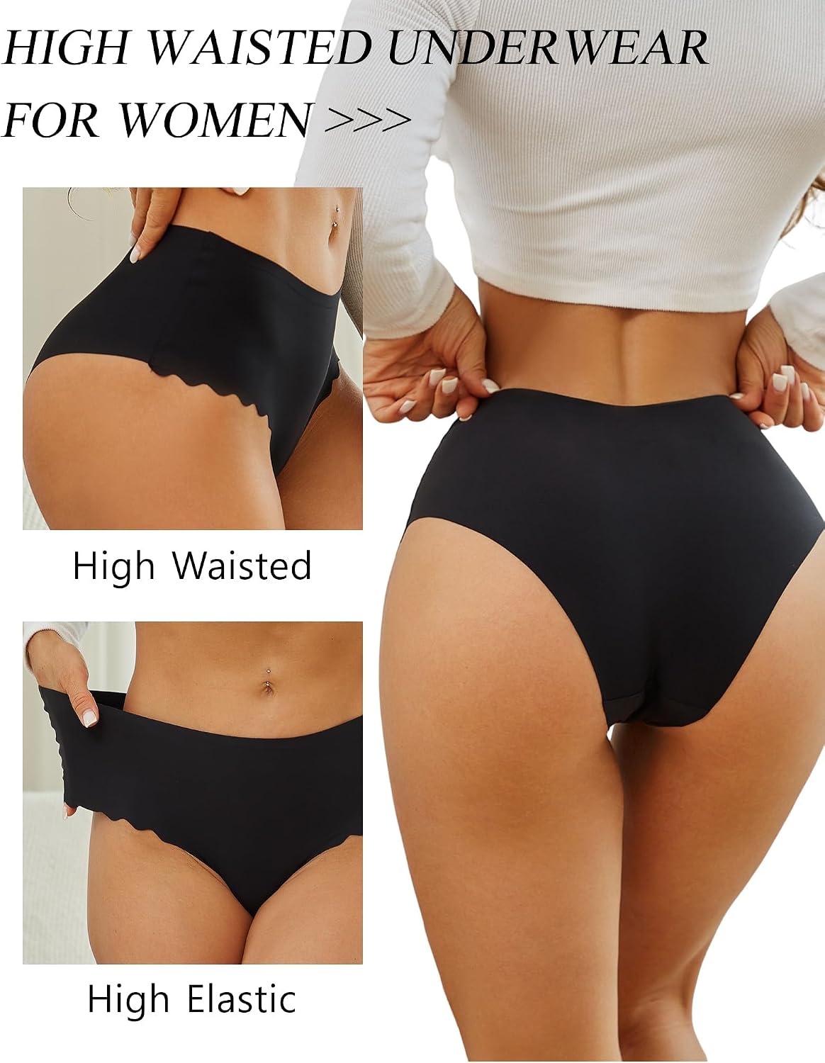Thumbnail 3 de Sth Big seamless high-waisted no-VPL knickers multipack (6 pack)