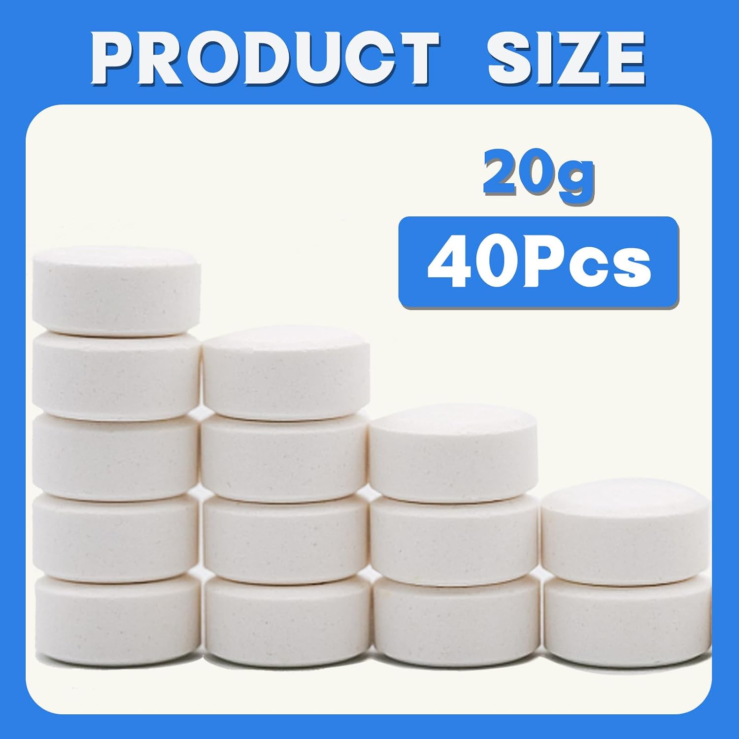 Detalle 2 de Fox·Bunny Chlorine Tablets for Hot Tub: 40 x 20g 4-in-1 Dispenser Tablets