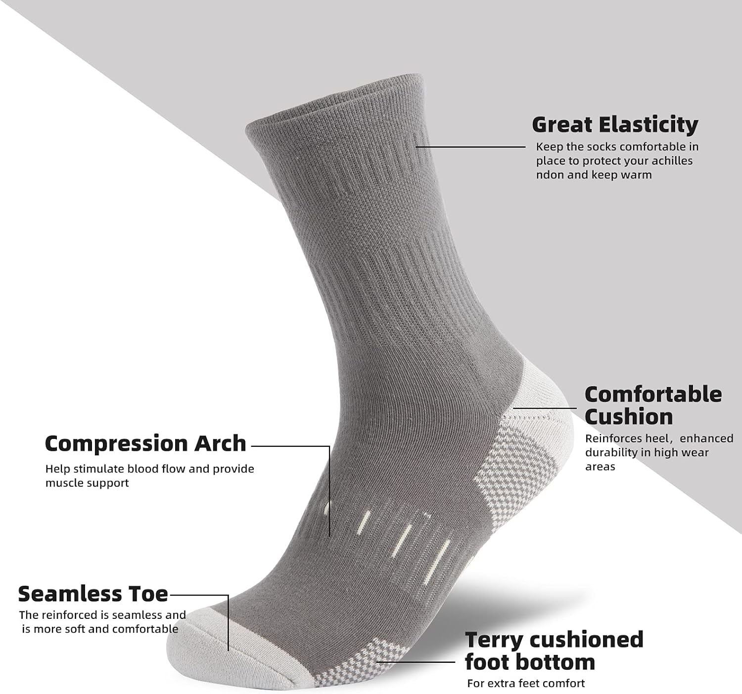 Thumbnail 1 de BUDERMMY Socken Herren 43-46 Gepolstert