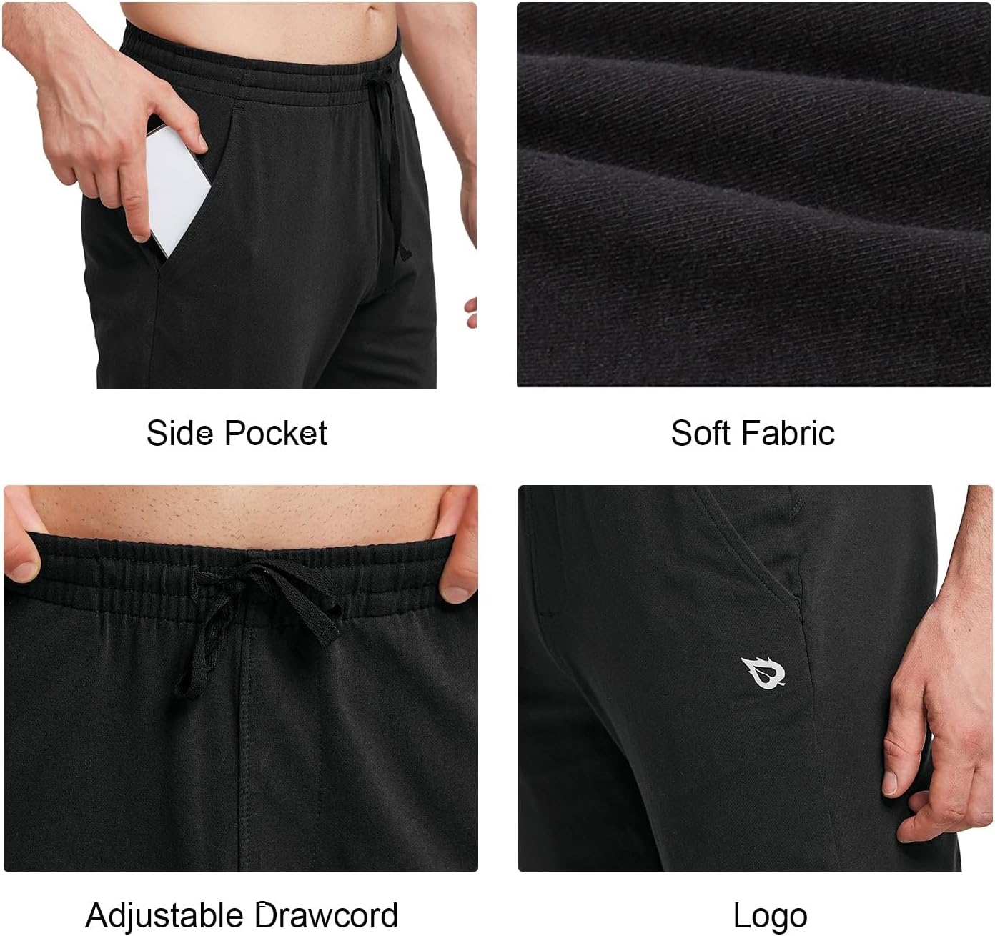 Thumbnail 4 de BALEAF Men’s Tracksuit Bottom Joggers with Pockets – Cotton Blend Sweatpants
