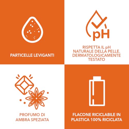 Detalle de Borotalco Kit Bagnodoccia Tripla Azione 3x500 ml – Vaniglia, Ambra Speziata e Lavanda